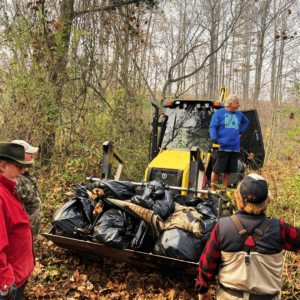 Valley River cleanup event